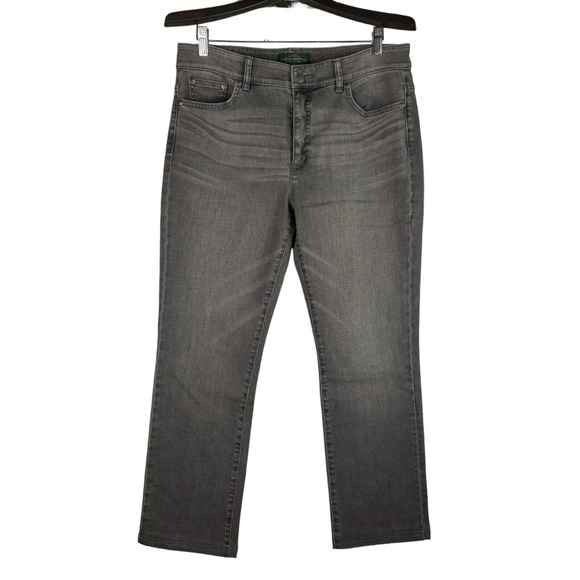 Ralph Lauren Denim - Lauren Jeans Co Ralph Lauren Women's Jeans Size 12 34x28‎ Gray Denim Straight